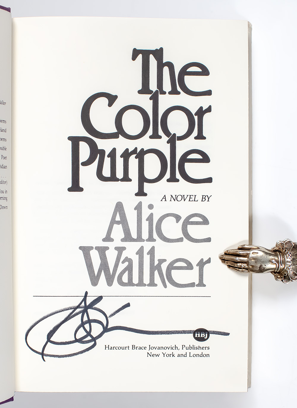 The Color Purple First Edition Signed Alice Walker