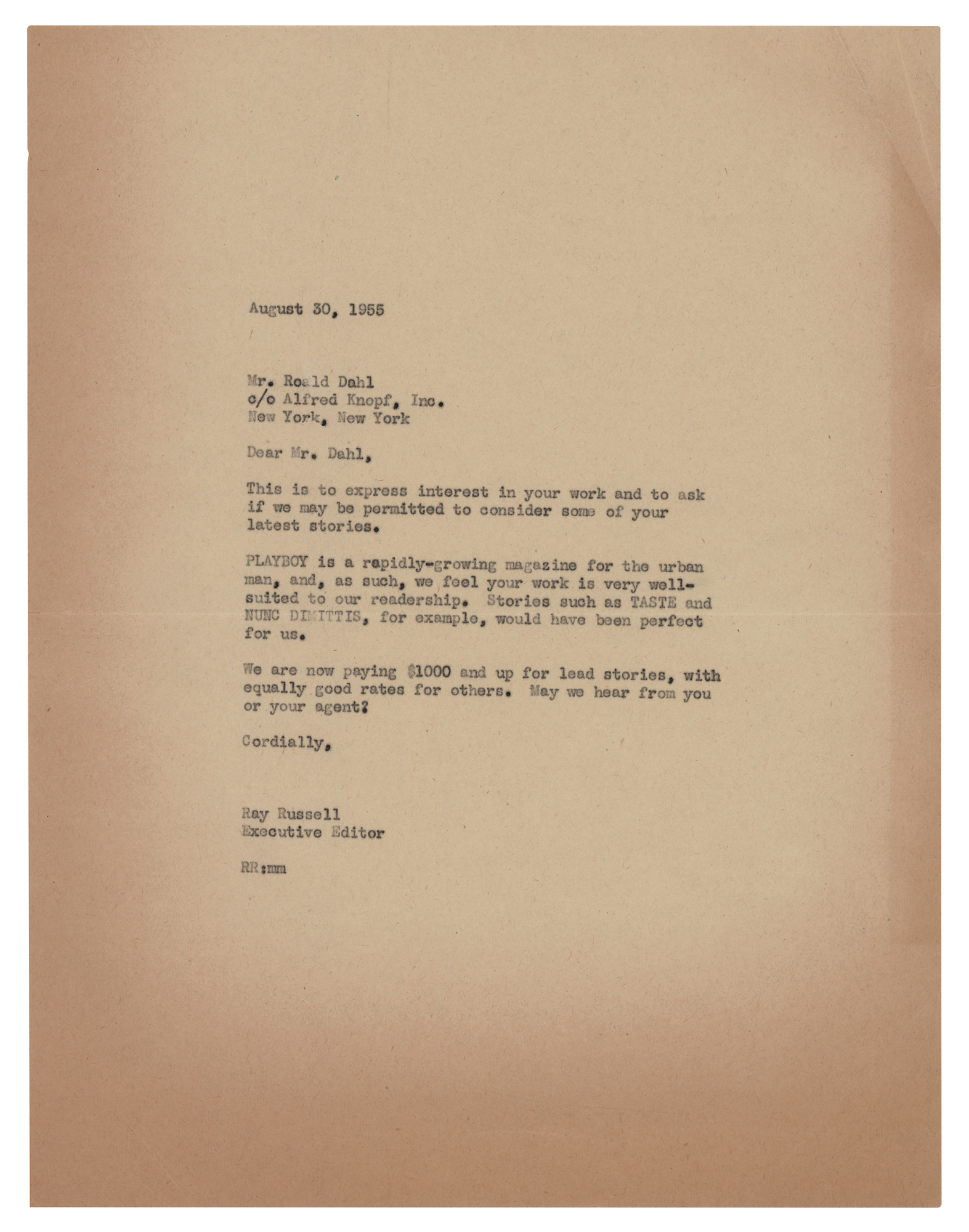 Mr. Roald Dahl