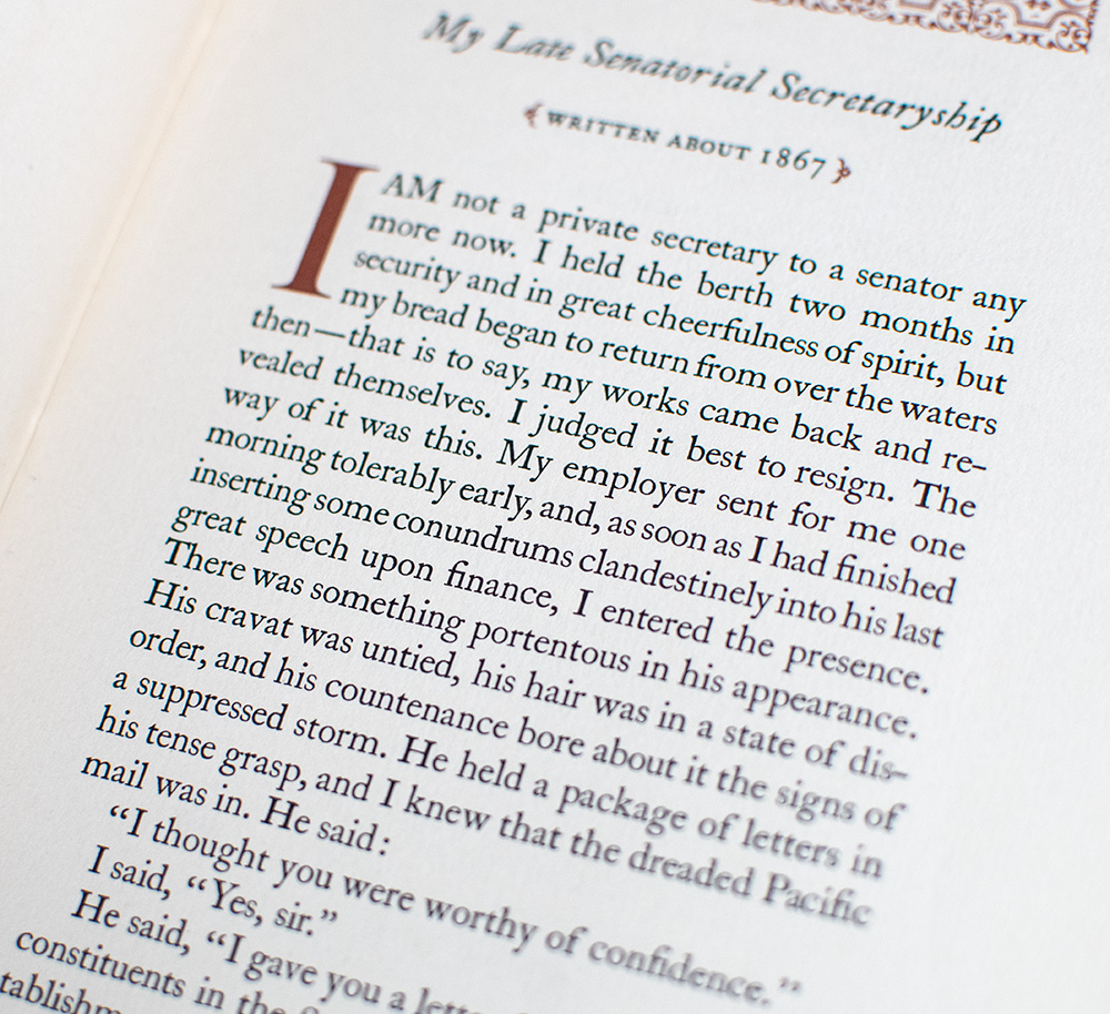 Three Sketches By Mark Twain: My Late Senatorial Secretaryship, The Facts Concerning the Recent Resignation, and How I Edited an Agricultural Paper.