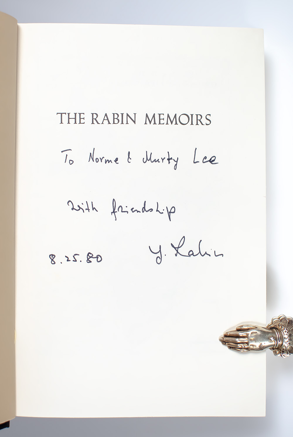 The Rabin Memoirs.