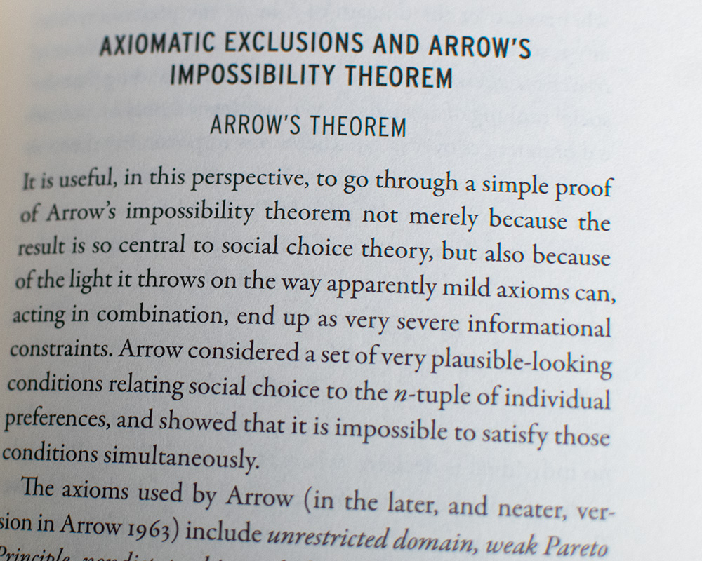 The Arrow Impossibility Theorem (Kenneth J. Arrow Lecture Series).