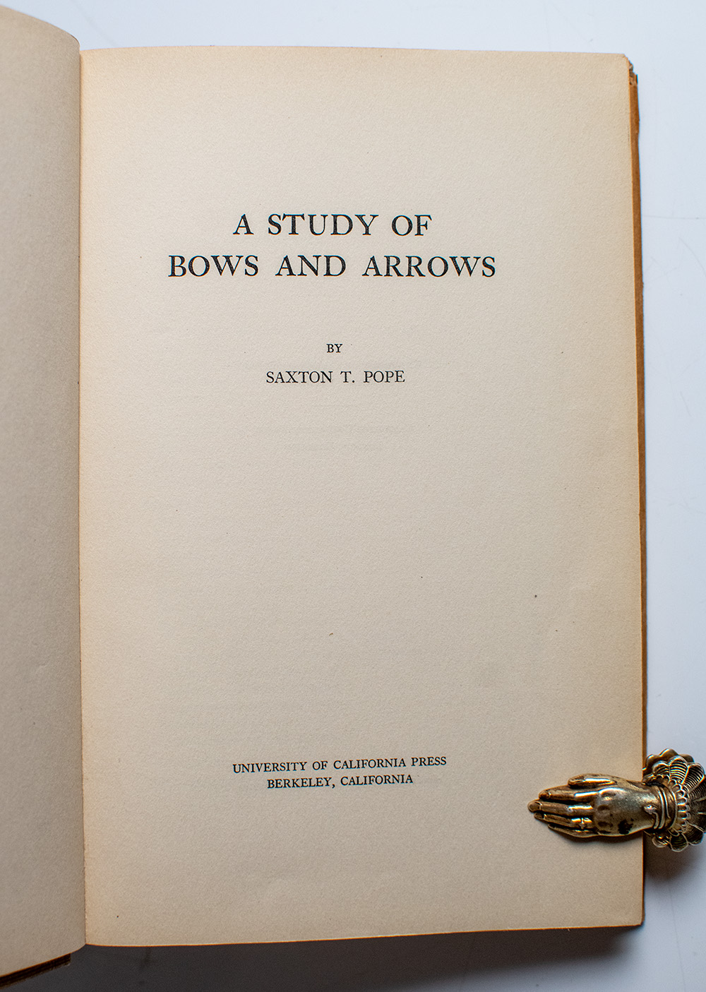 A Study of Bows and Arrows.