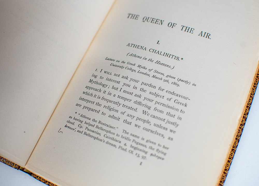 The Queen of the Air: Being a Study of the Greek Myths of Cloud and Storm.