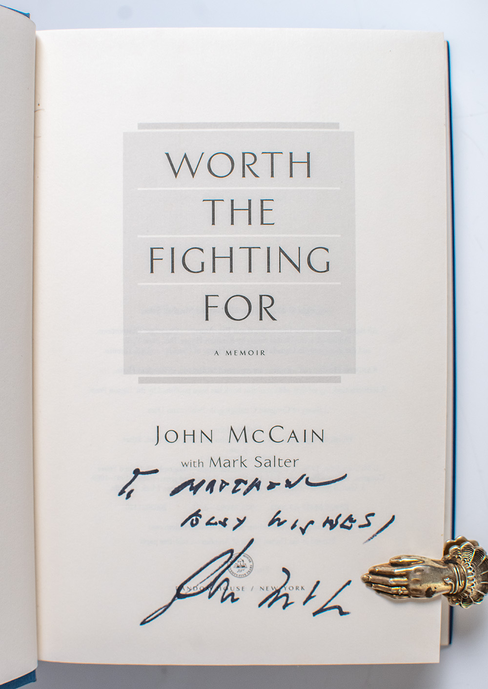 Worth the Fighting For: A Memoir.