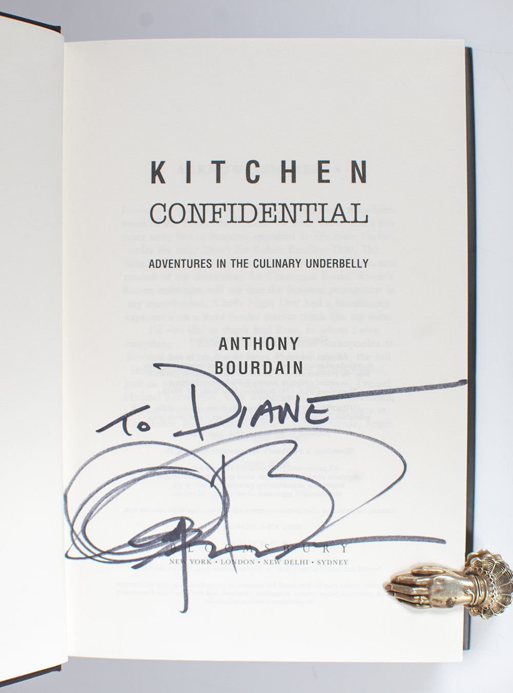Kitchen Confidential: Adventures in the Culinary Underbelly.