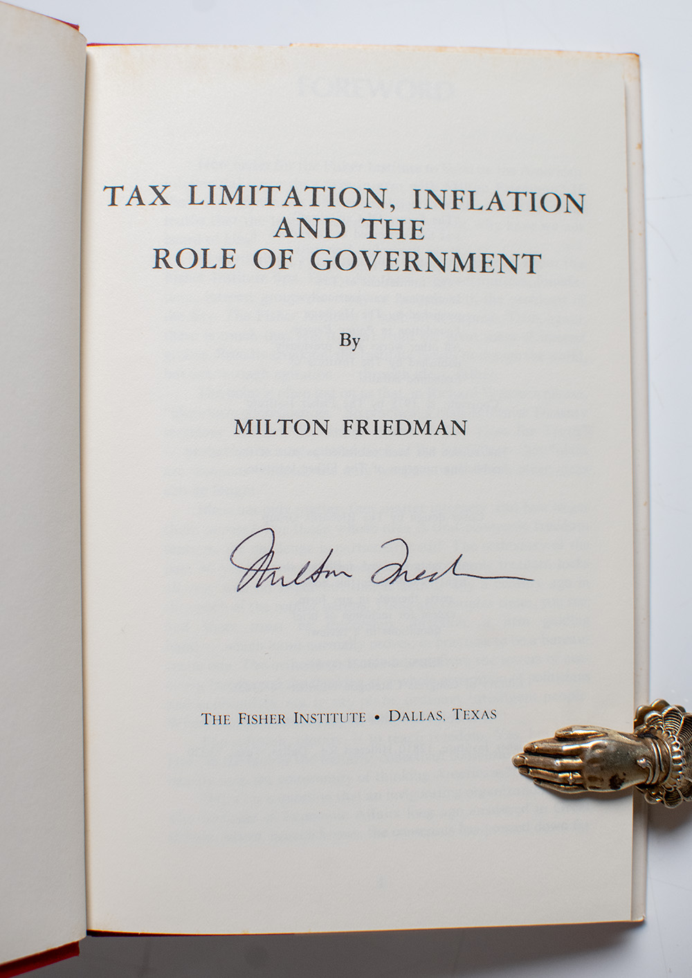 Tax Limitation, Inflation & the Role of Government.