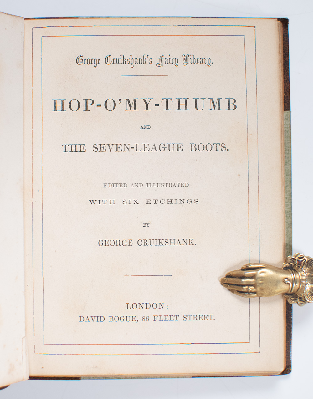 George Cruikshank's Fairy Library: Hop-O'My-Thumb and the Seven-League Boots.