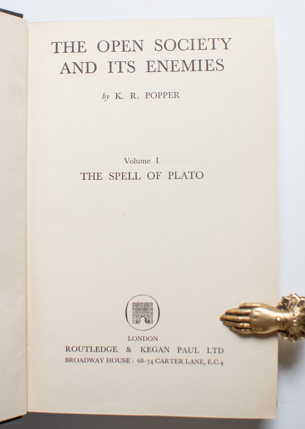The Open Society And Its Enemies.