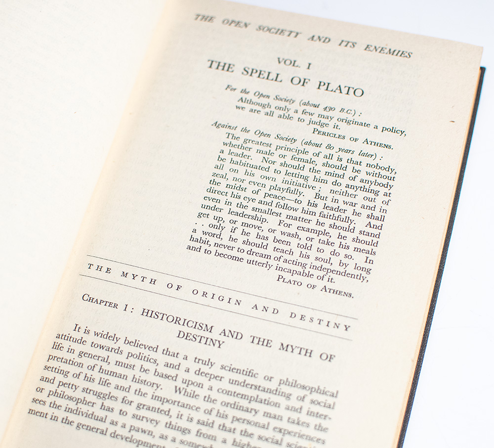 The Open Society And Its Enemies.