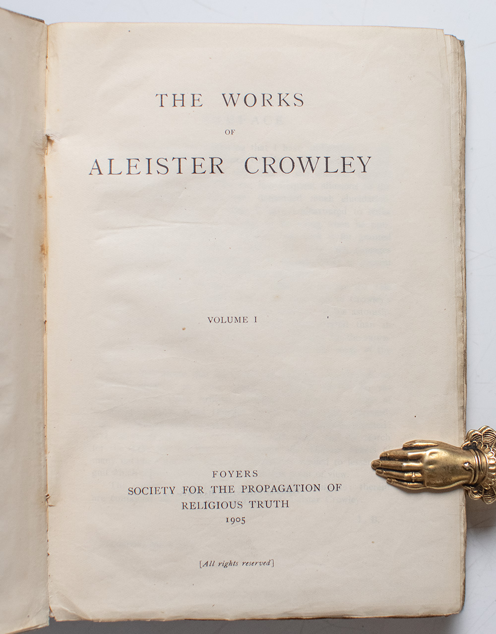 The Works of Aleister Crowley.