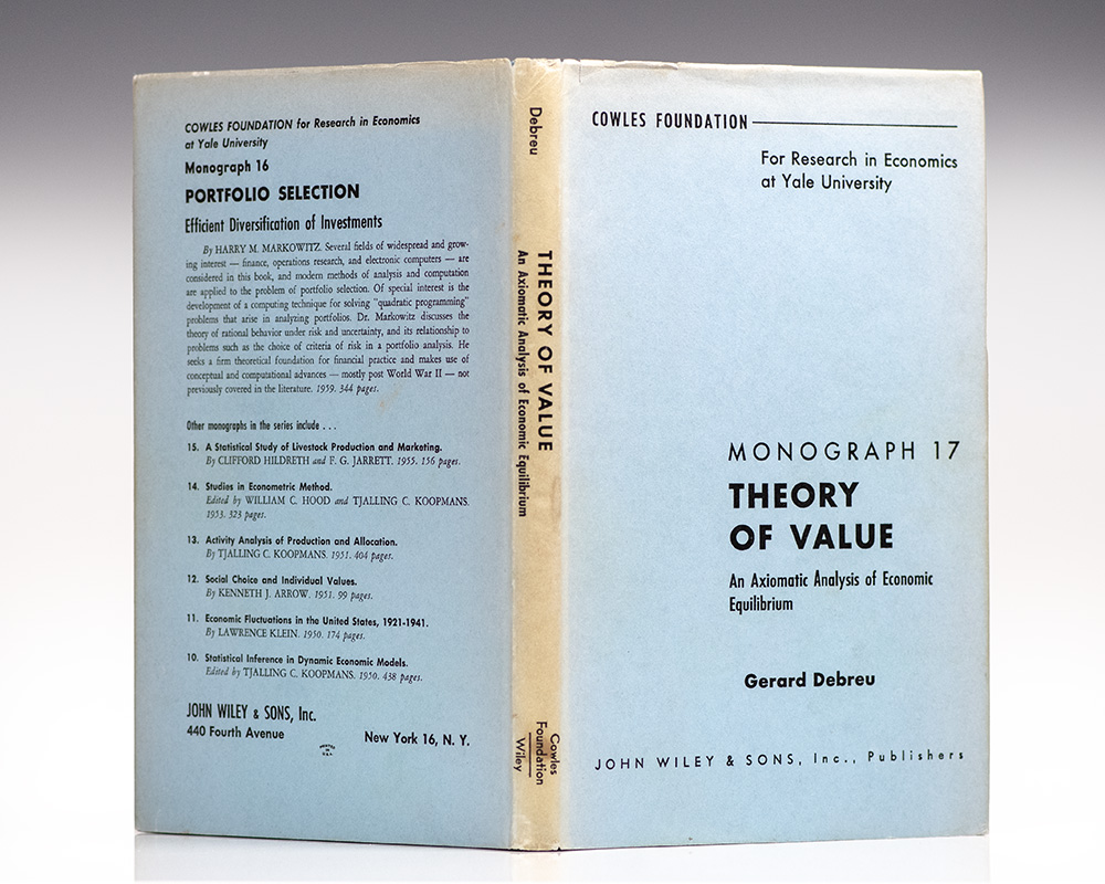 Theory of Value: An Axiomatic Analysis of Economic Equilibrium.