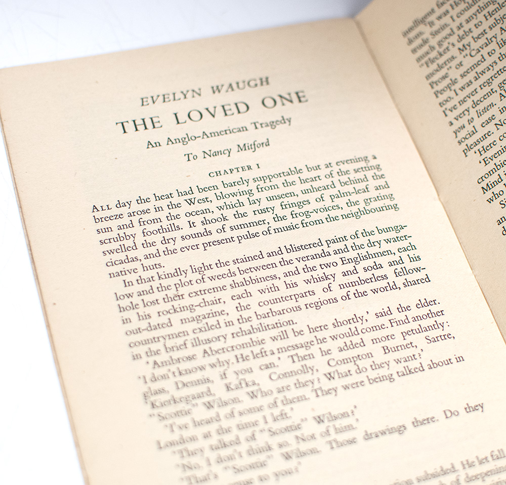 The Loved One: First Apperance in Print, Published in Horizon Volume XVII, No. 98, February 1948.