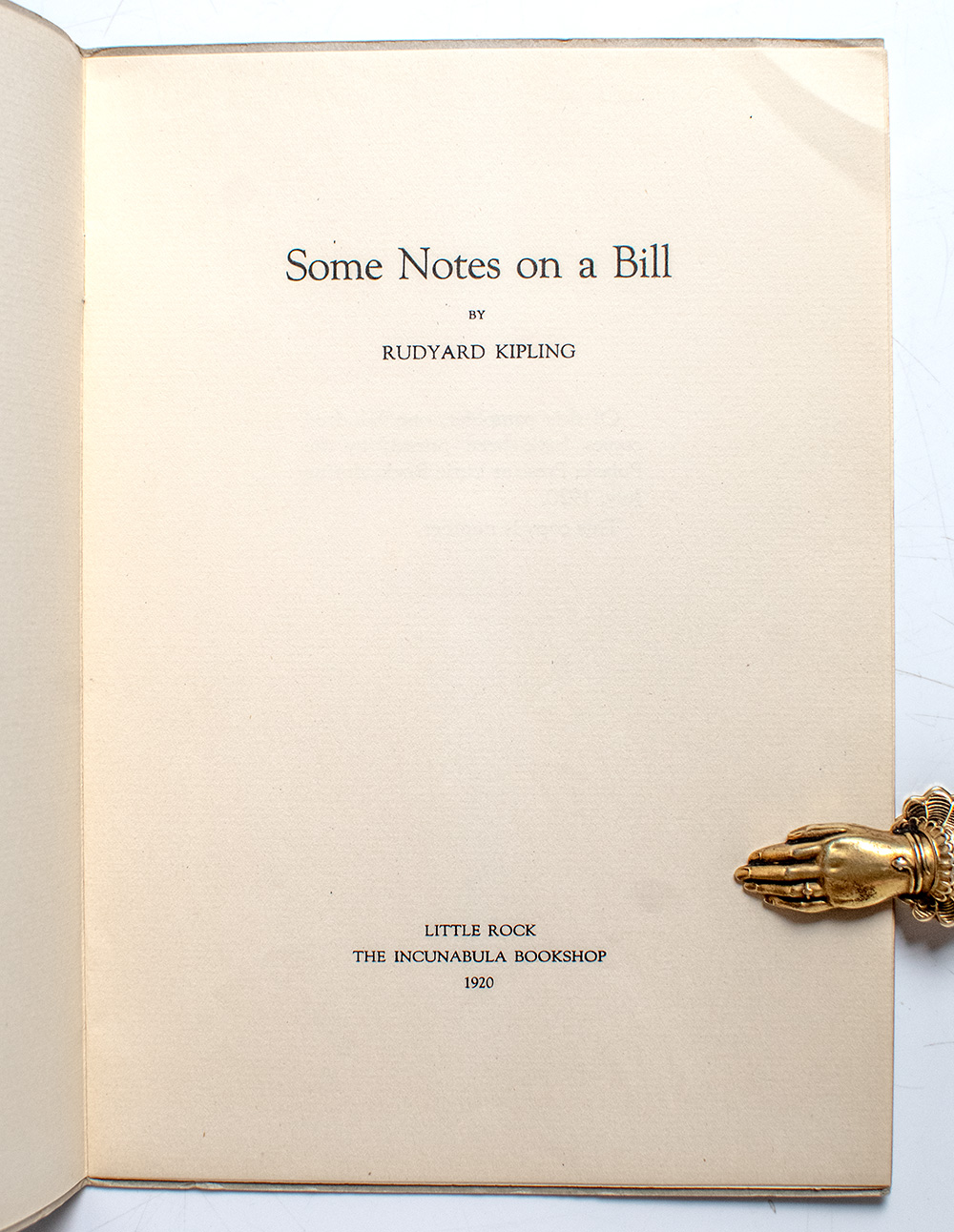 Some Notes on a Bill.