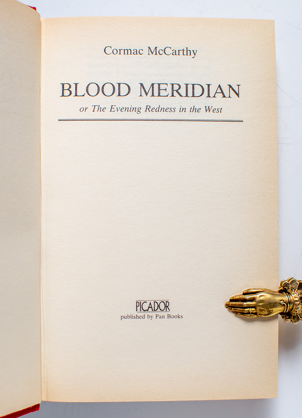 Blood Meridian, or The Evening Redness in the West.