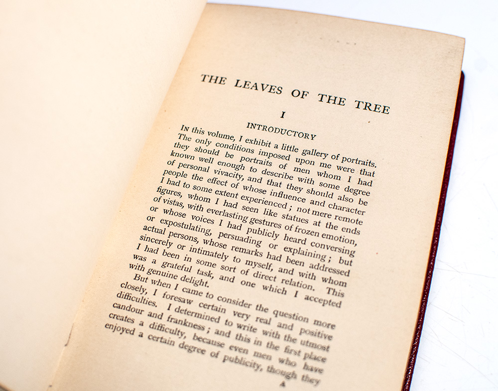 The Leaves of the Tree: Studies in Biography.
