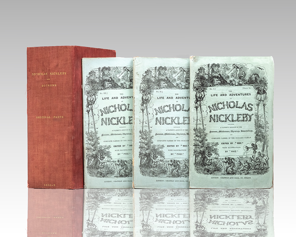 Nicholas Nickleby Charles Dickens First Edition Finely Bound