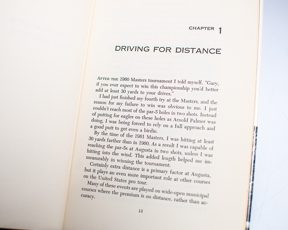 Gary Player's Golf Secrets.