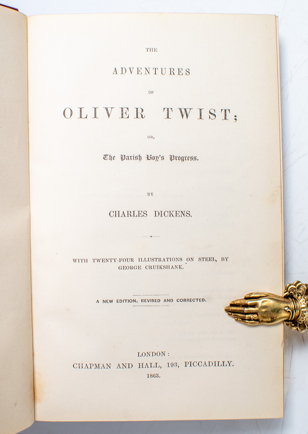 The Selected Works of Charles Dickens: Sketches by Boz Illustrative of Every-Day Life and Every-Day People, The Posthumous Papers of the Pickwick Club, The Life and Adventures of Nicholas Nickleby, Master Humphrey’s Clock, The Life and Adventures of Martin Chuzzlewit, Dombey and Son, The Personal History of David Copperfield, Bleak House, Hard Times. For These Times, Little Dorrit, A Tale of Two Cities, The Uncommercial Traveller, The Adventures of Oliver Twist, Our Mutual Friend, The Mystery of Edwin Drood.
