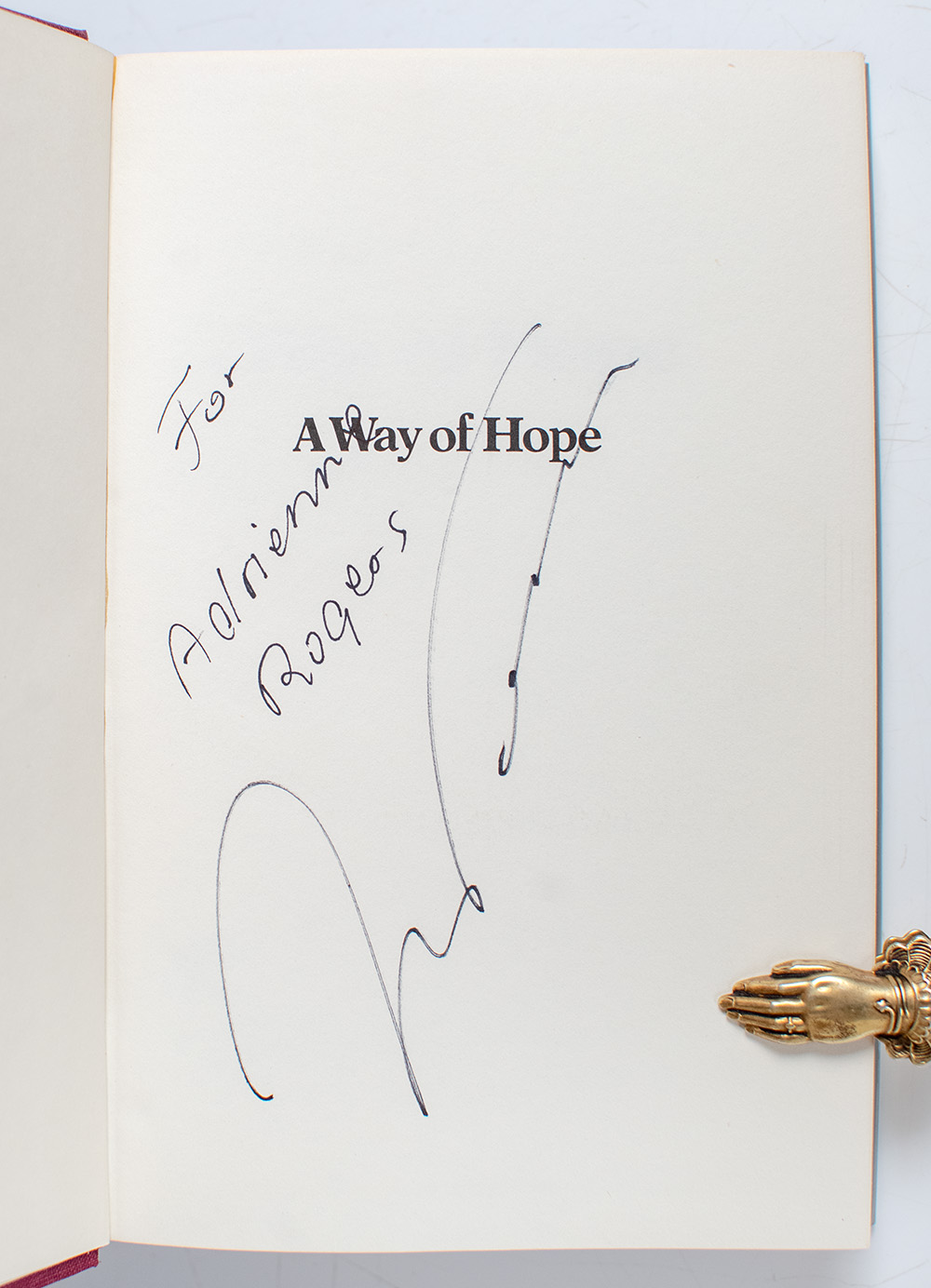 A Way of Hope: An Autobiography.