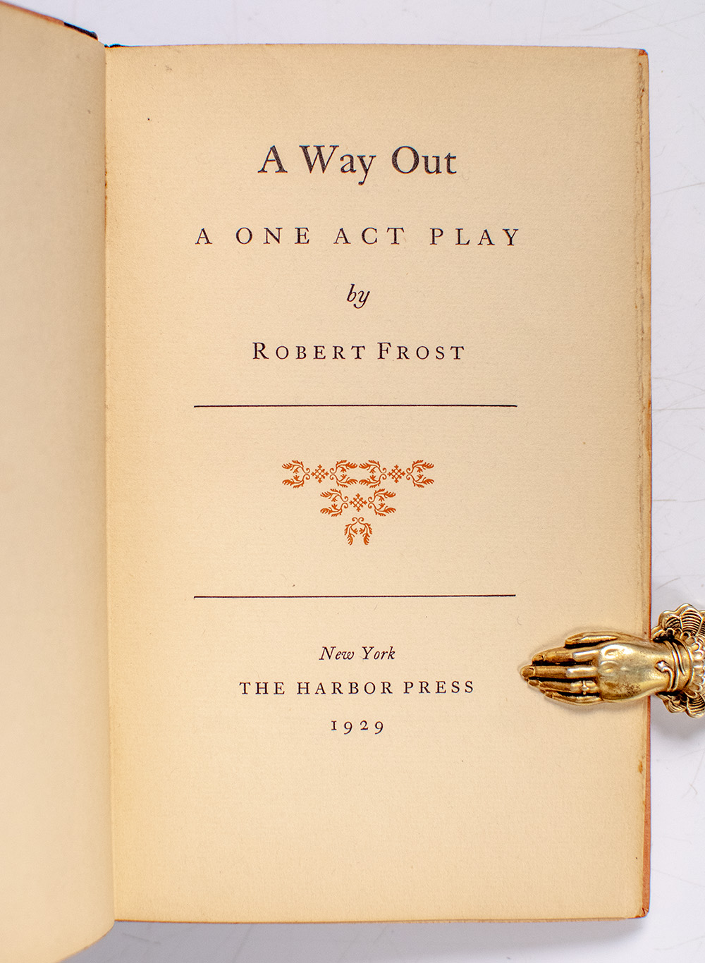 A Way Out: A One Act Play.