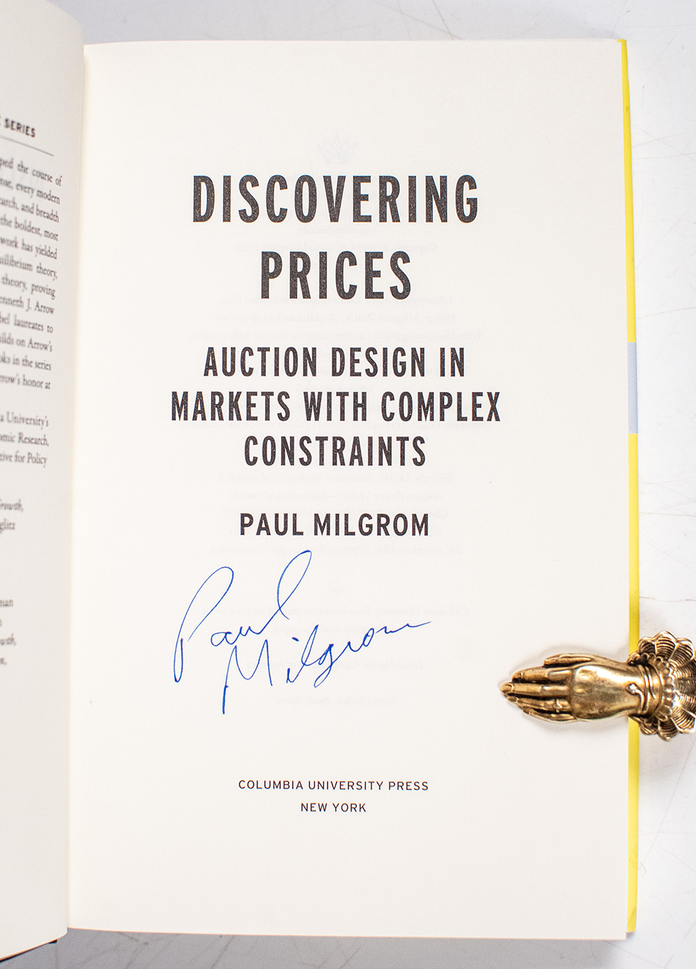 Discovering Prices: Auction Design in Markets with Complex Constraints.