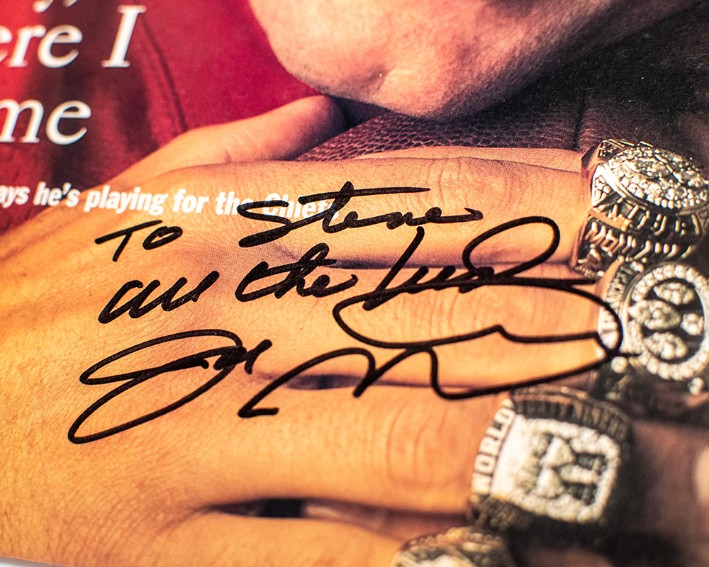 Joe Montana Signed Sports Illustrated.