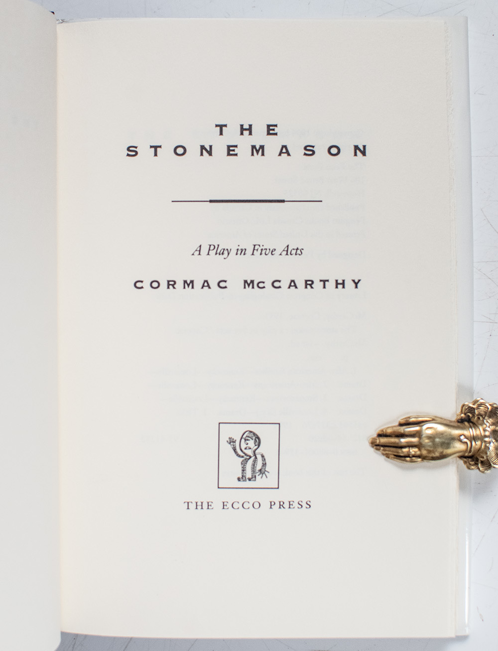 The Stonemason: A Play In Five Acts.