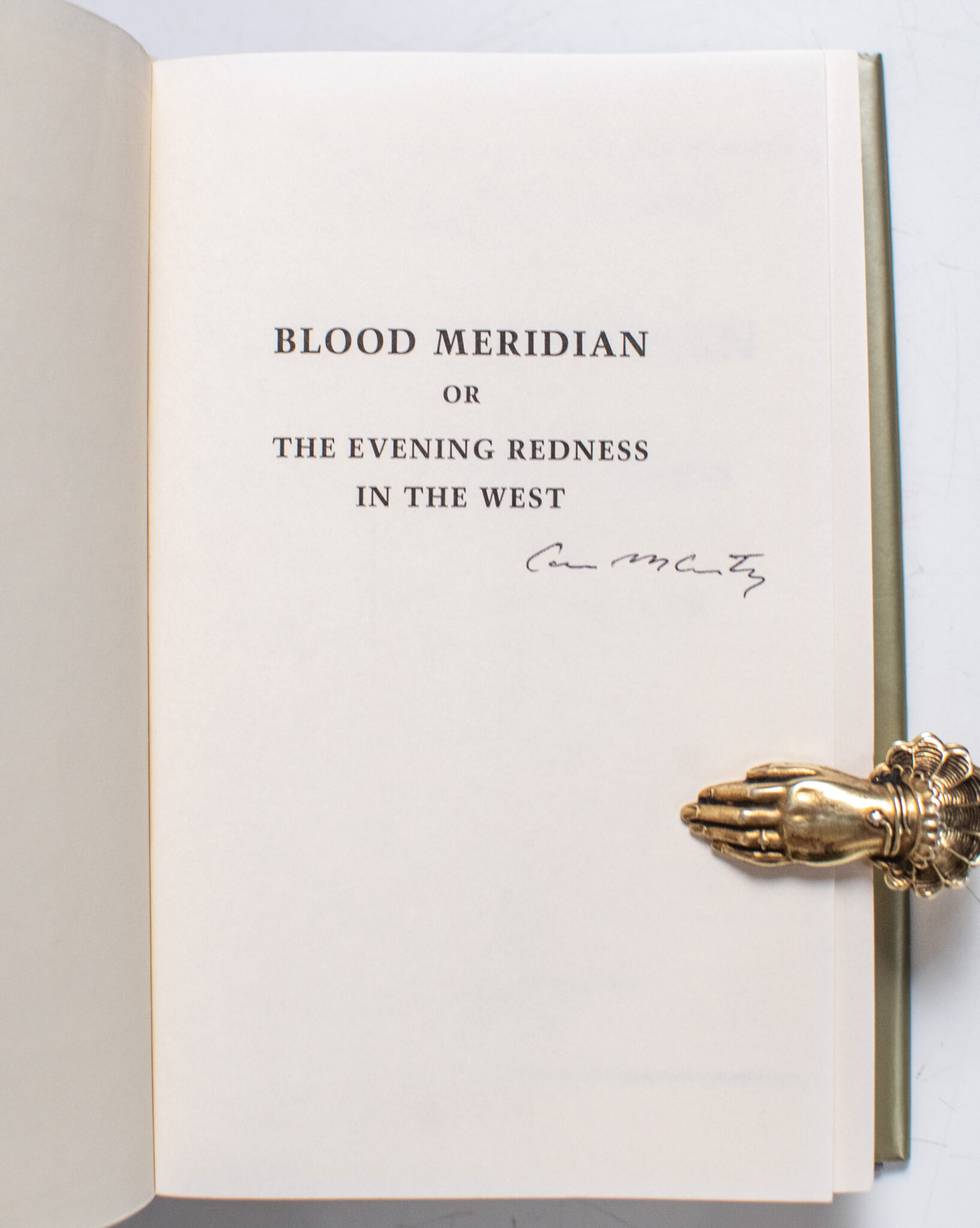 Blood Meridian, or The Evening Redness in the West.