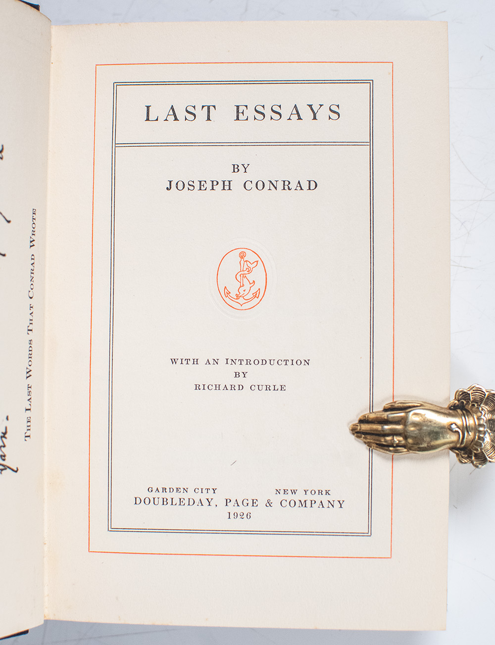 Last Essays.