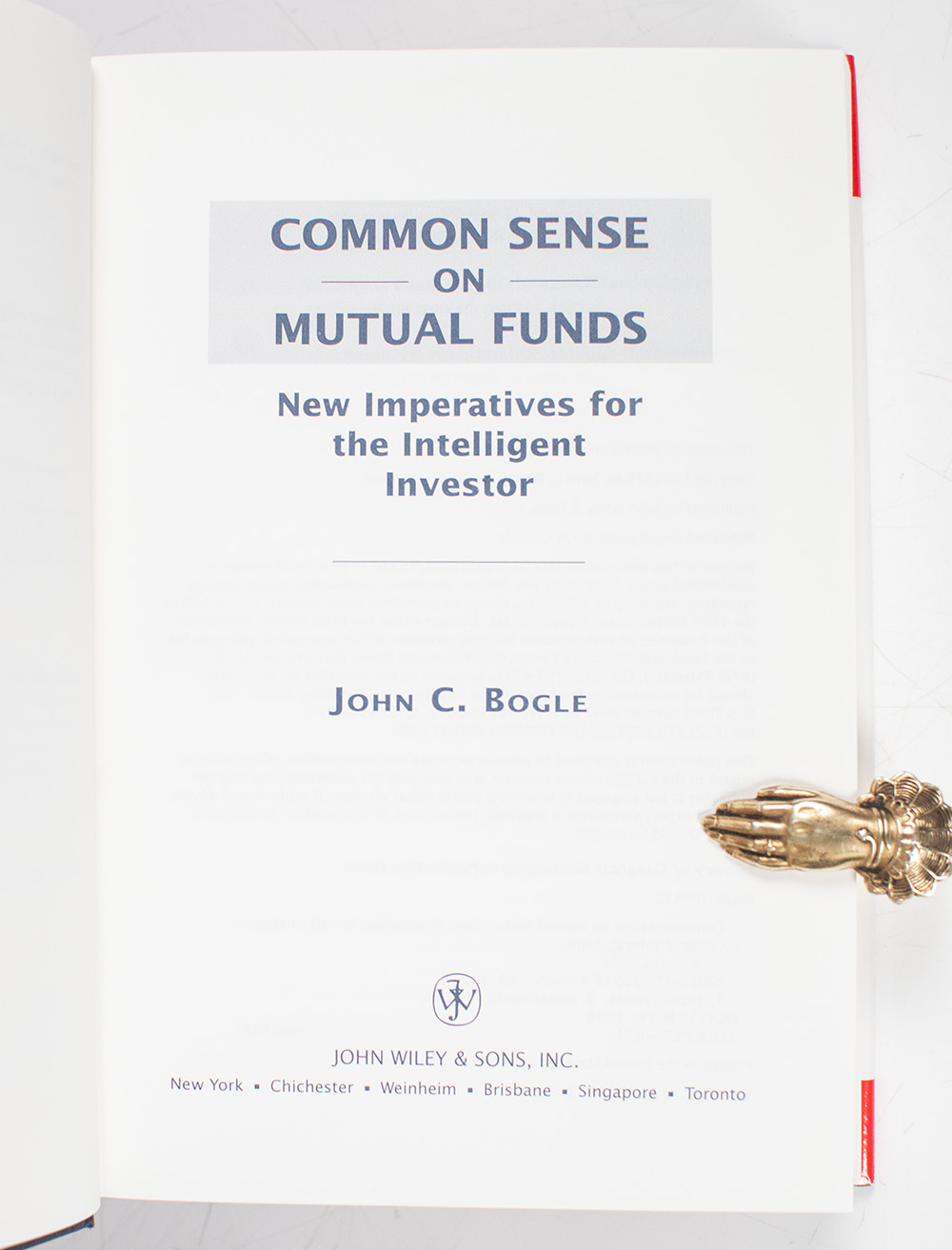 Common Sense on Mutual Funds.