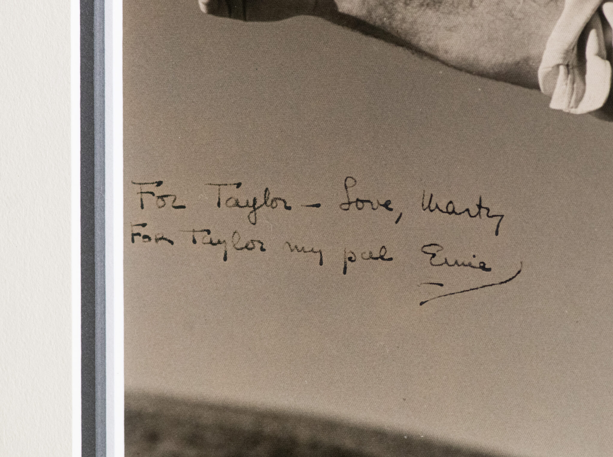 Ernest Hemingway and Martha Gellhorn Signed Photograph.