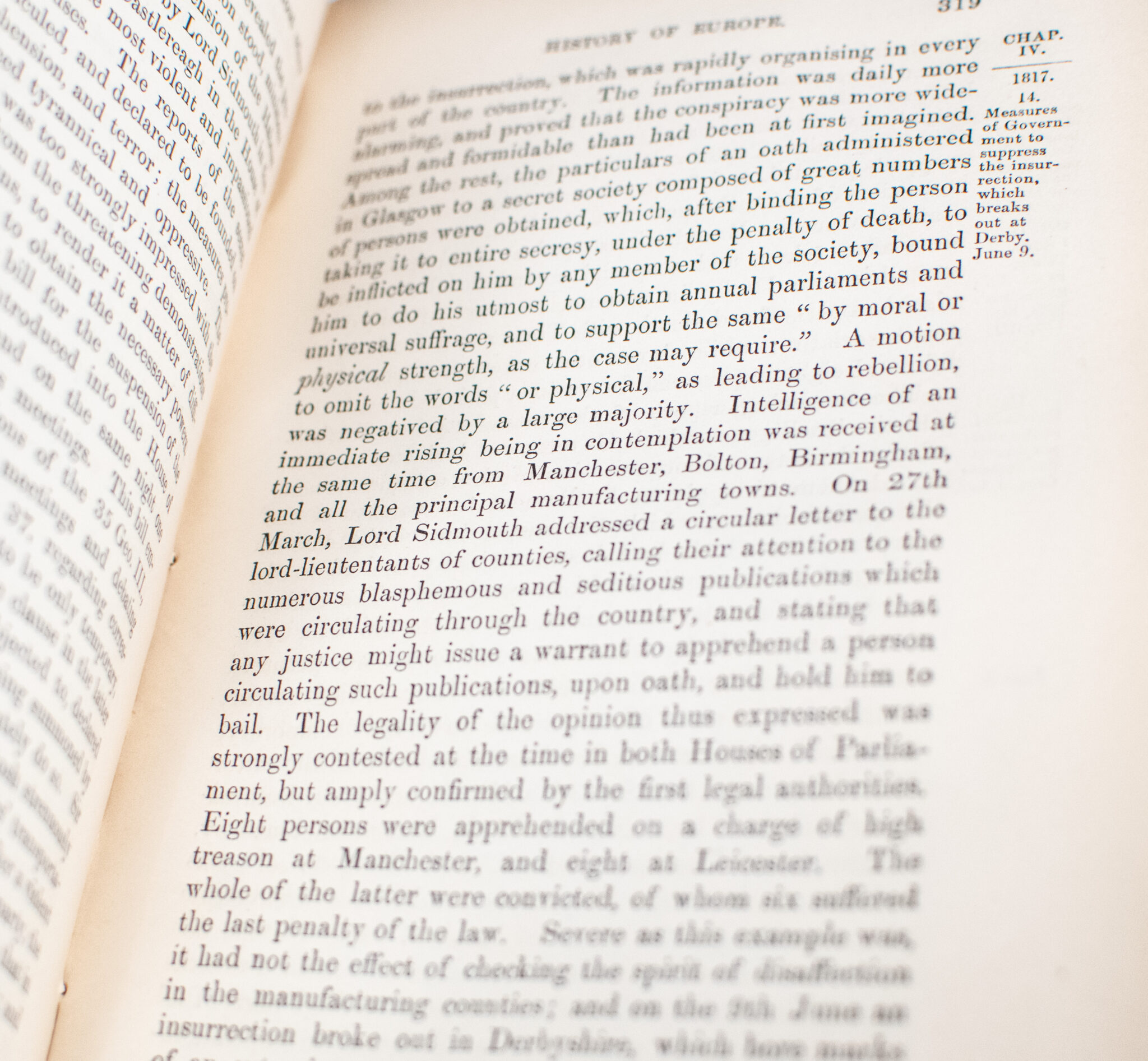 History of Europe: From the Fall of Napoleon in MDCCCXV to the Accession of Louis Napoleon in MDCCCLII Vol I.