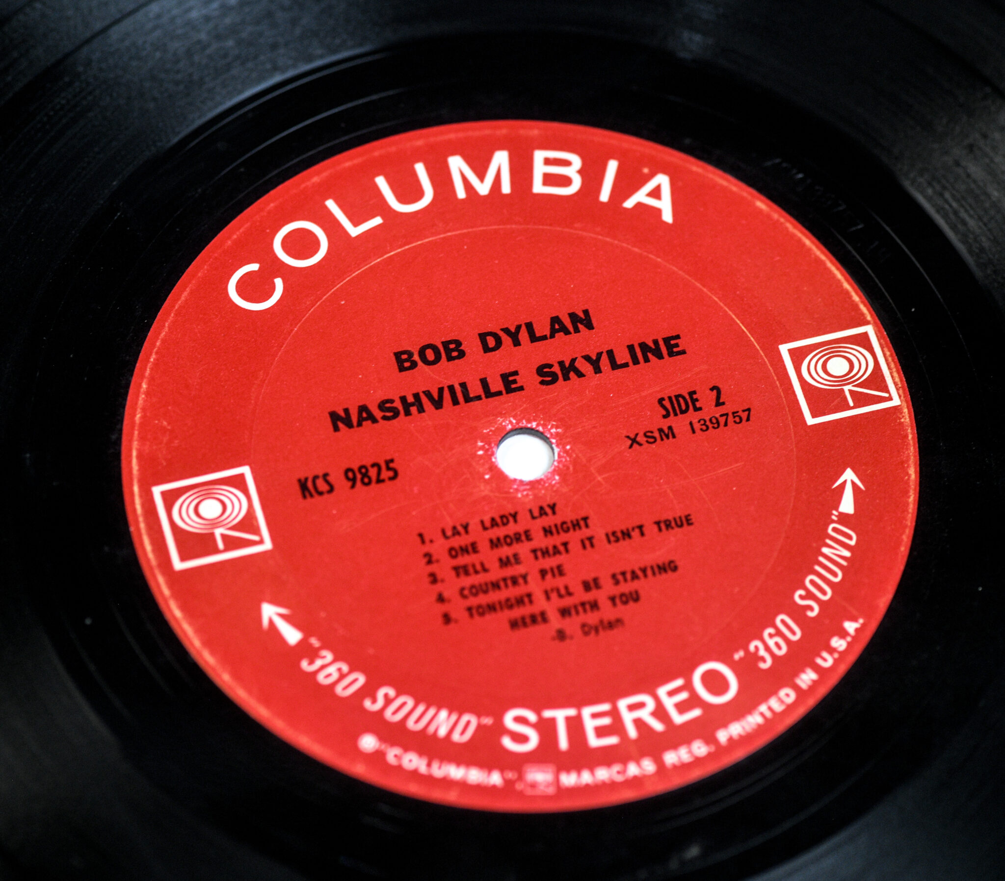 Nashville Skyline Bob Dylan Signed Album.
