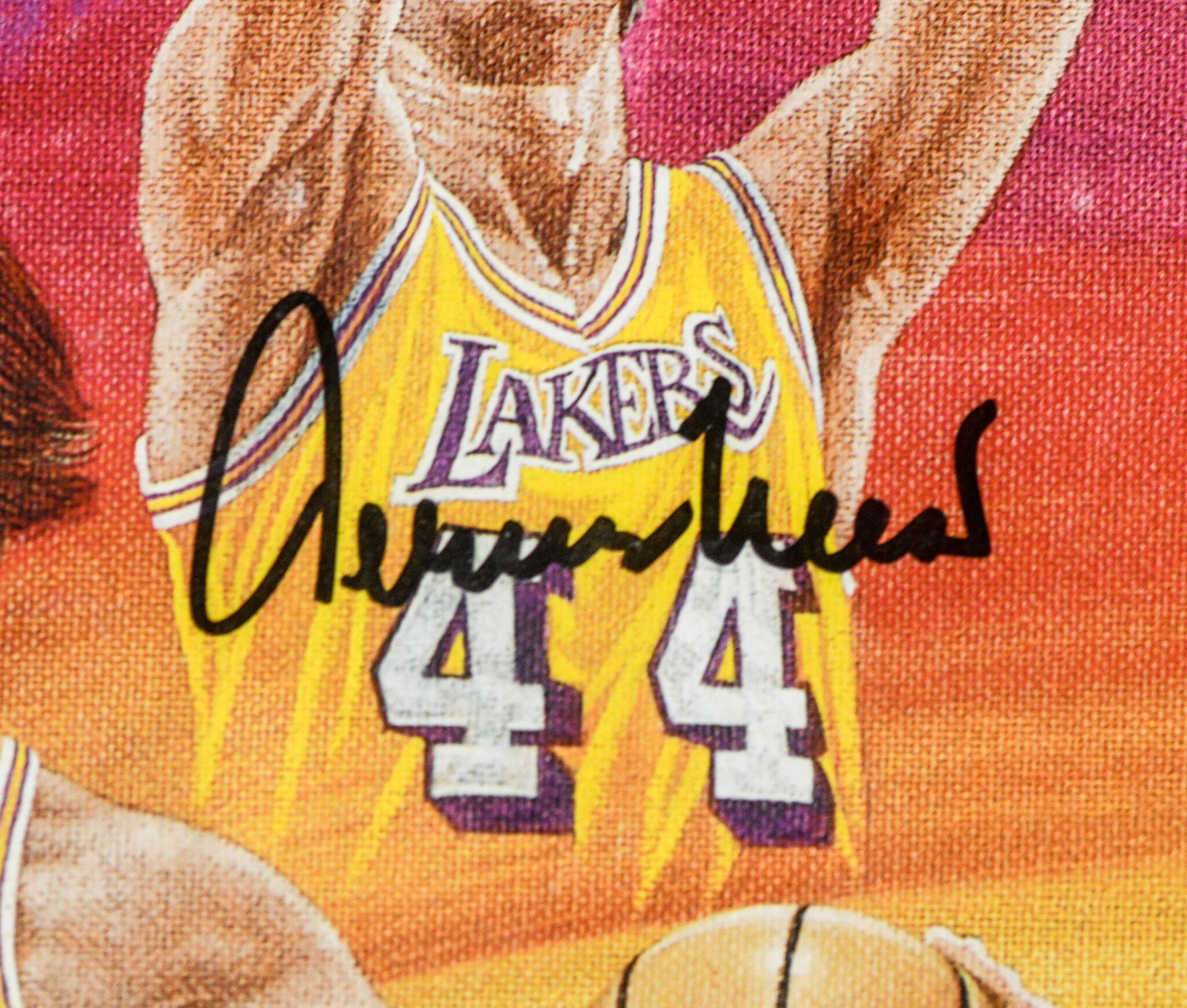 Jerry West Signed Los Angeles Lakers Upper Deck Limited Edition Collector Series 1991-92 Autograph Sheet.