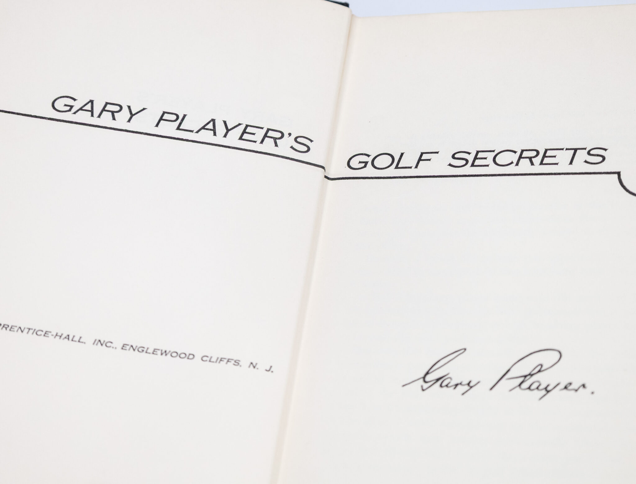 Gary Player's Golf Secrets.