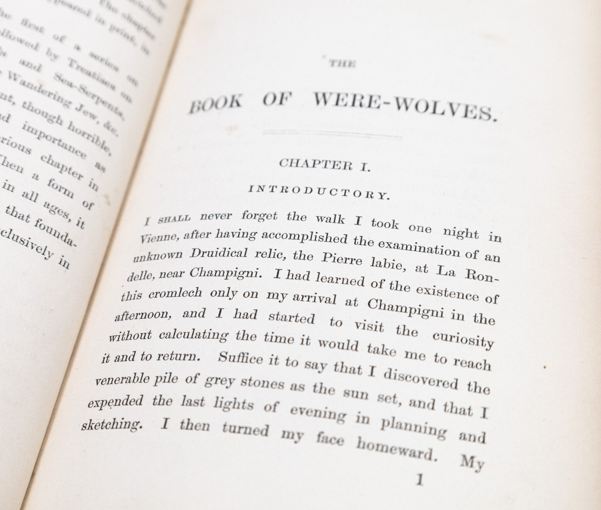 The Book of Were-Wolves: Being an Account of a Terrible Superstition.