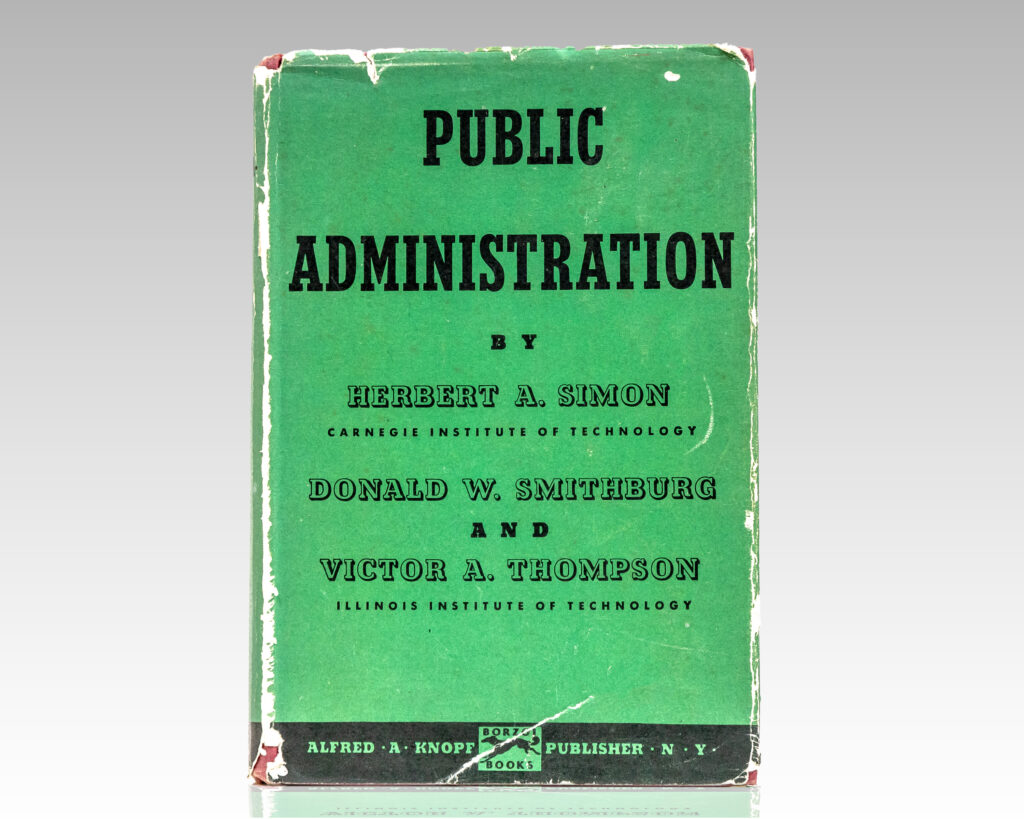 Herbert Simon First Edition Administrative Behavior