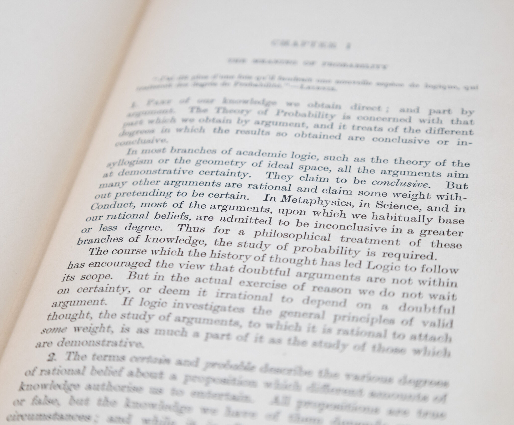 A Treatise on Probability.