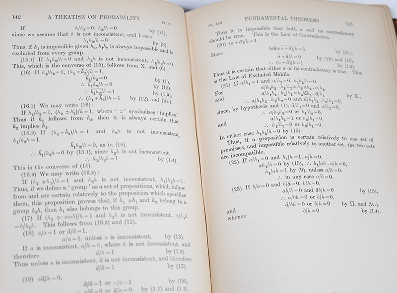 A Treatise on Probability.