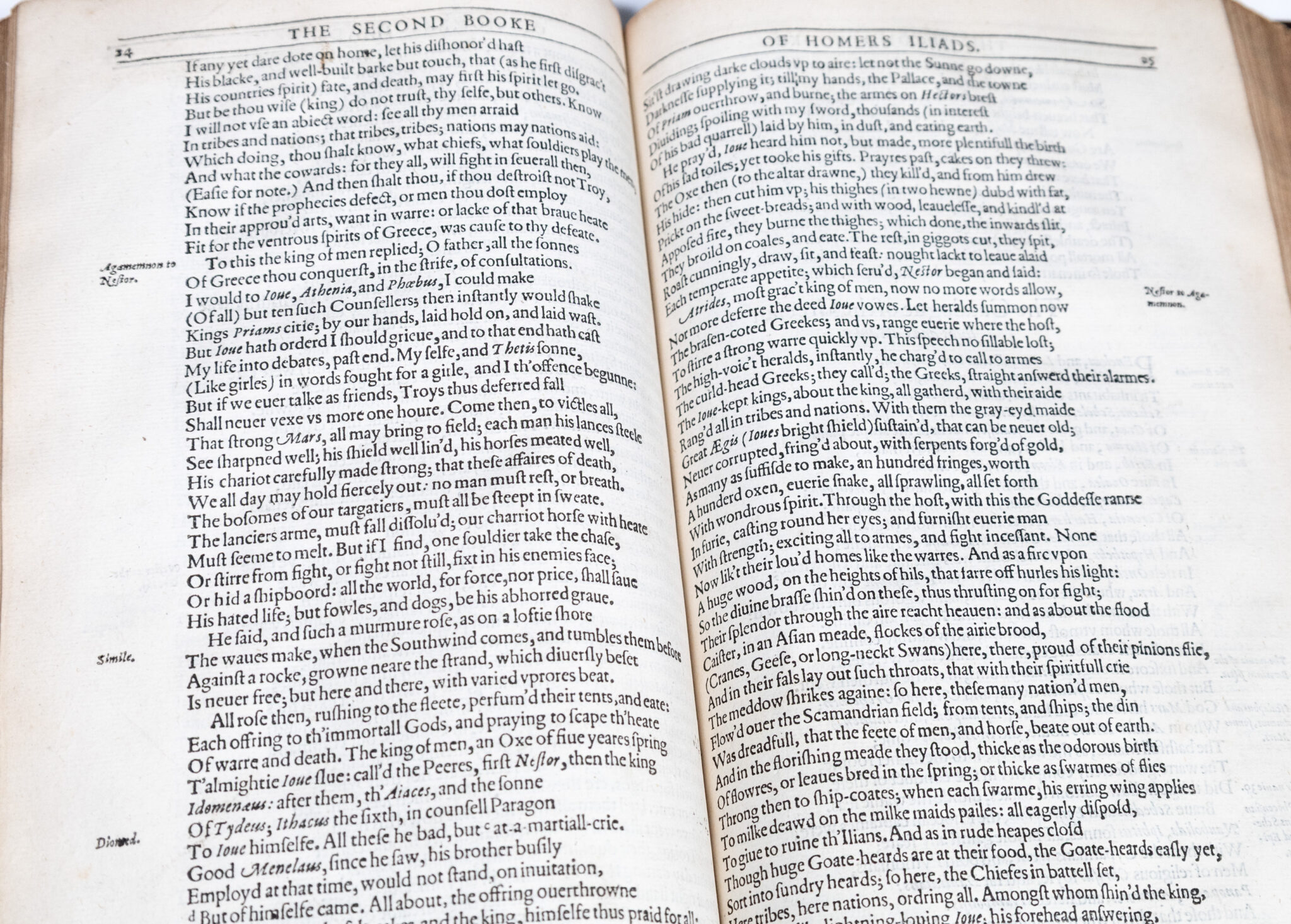 The Whole Works of Homer; Prince of Poetts In his Iliads, and Odysses. Translated according to the Greeke by Geo. Chapman.