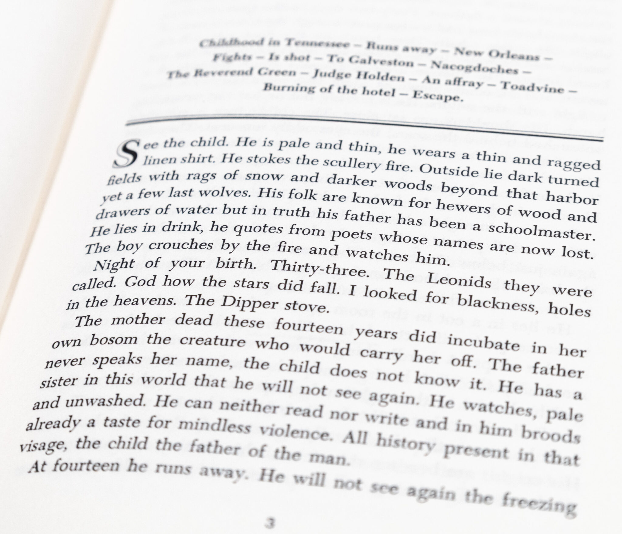 Blood Meridian, or The Evening Redness in the West.