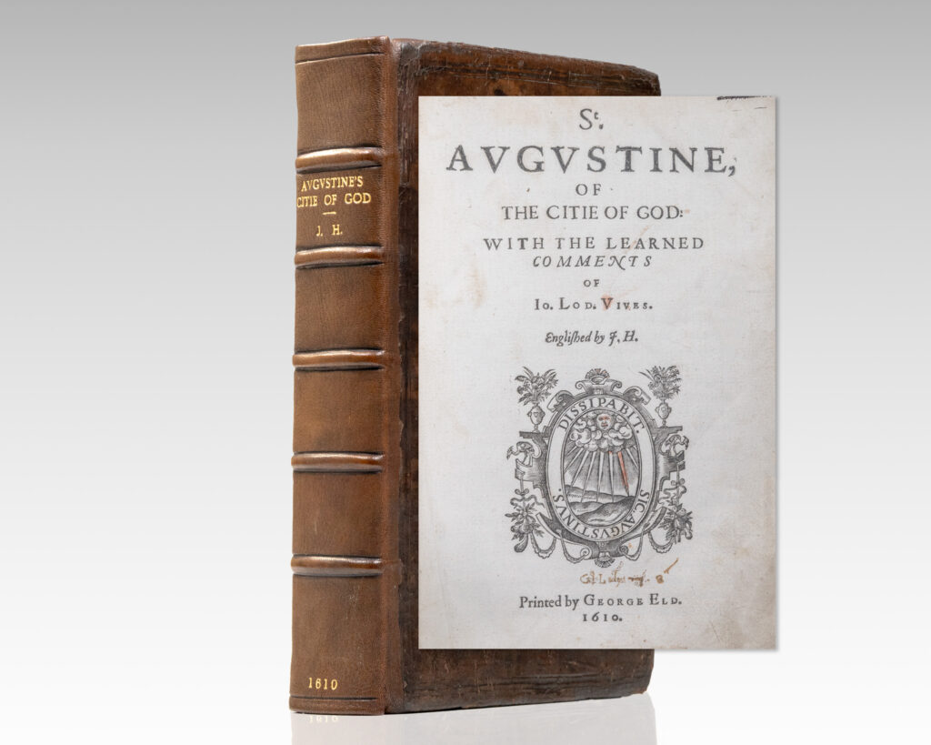 The City of God St. Augustine First Edition Rare Book