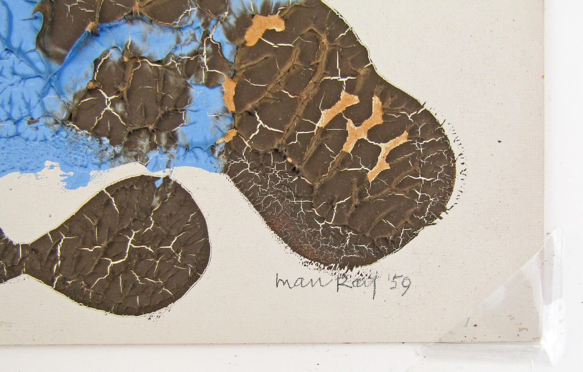 Man Ray Original Abstract Painting Gifted to Yousuf Karsh. - Image 2