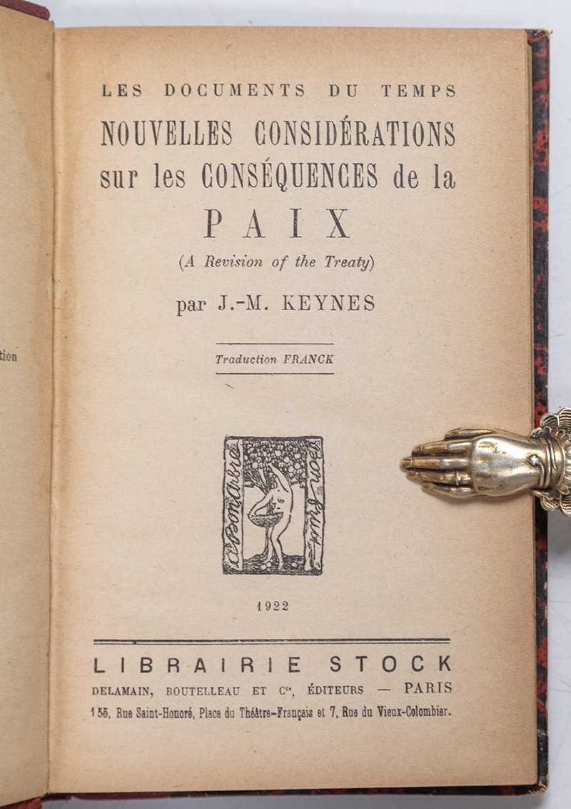 Nouvelles Considérations sur les Conséquences de la Paix (A Revision of the Treaty).