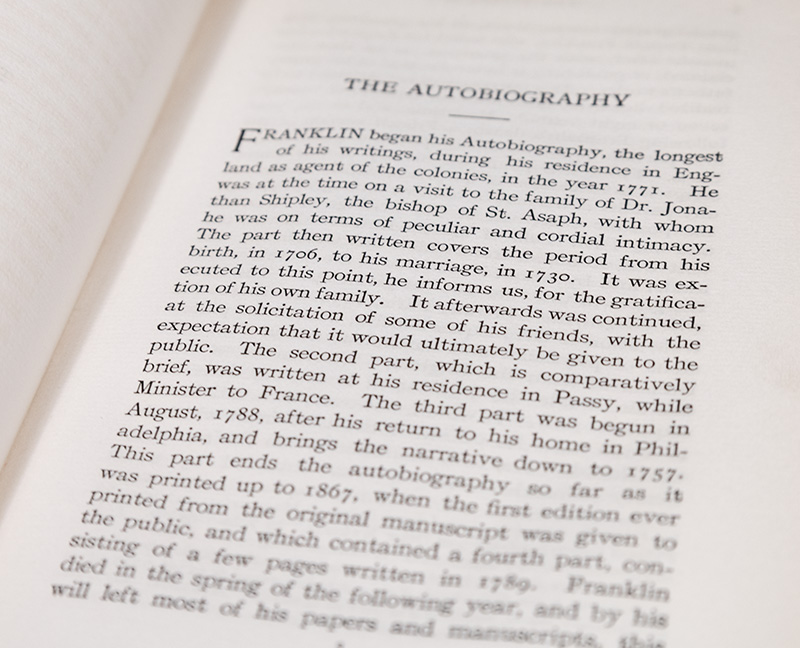 The Works of Benjamin Franklin.