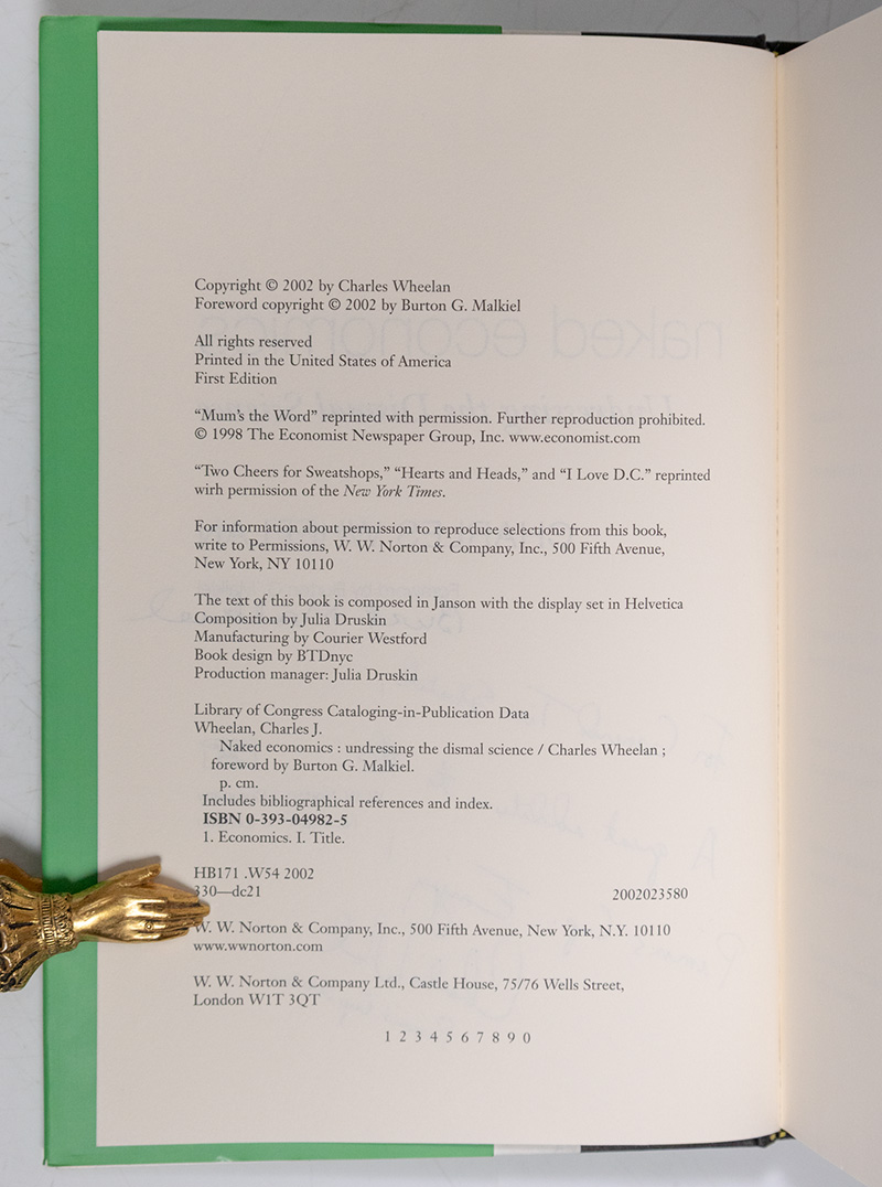 Naked Economics: Undressing the Dismal Science.