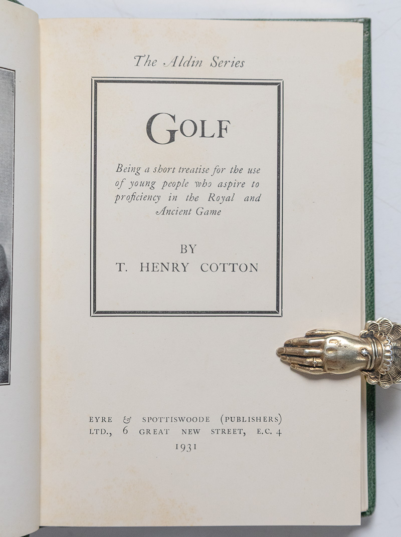 Golf: Being a Short Treatise for the Use of Young People Who Aspire to Proficiency in the Royal and Ancient Game.