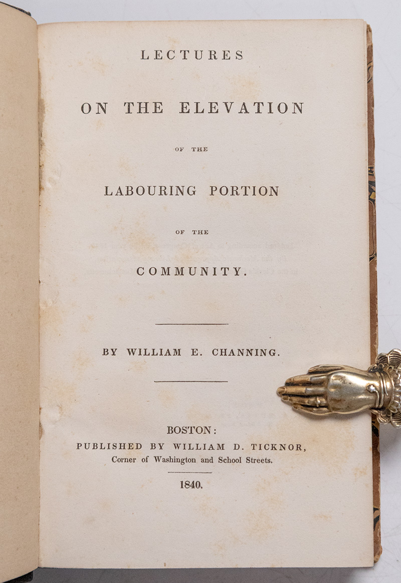 Lectures on the Elevation of the Labouring Portion of the Community.