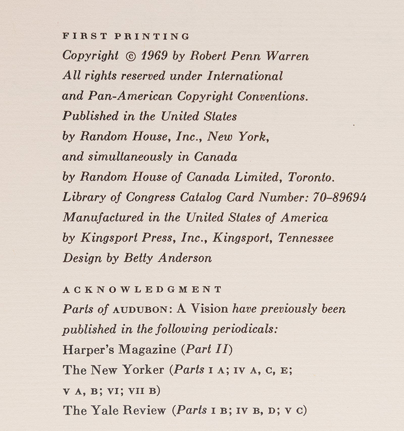 Audubon: A Vision.