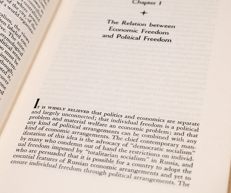 Capitalism And Freedom.